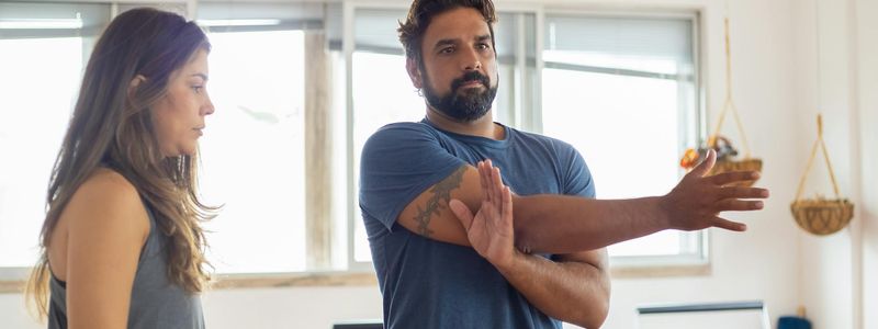 Man stretching after a successful session in the sunlight